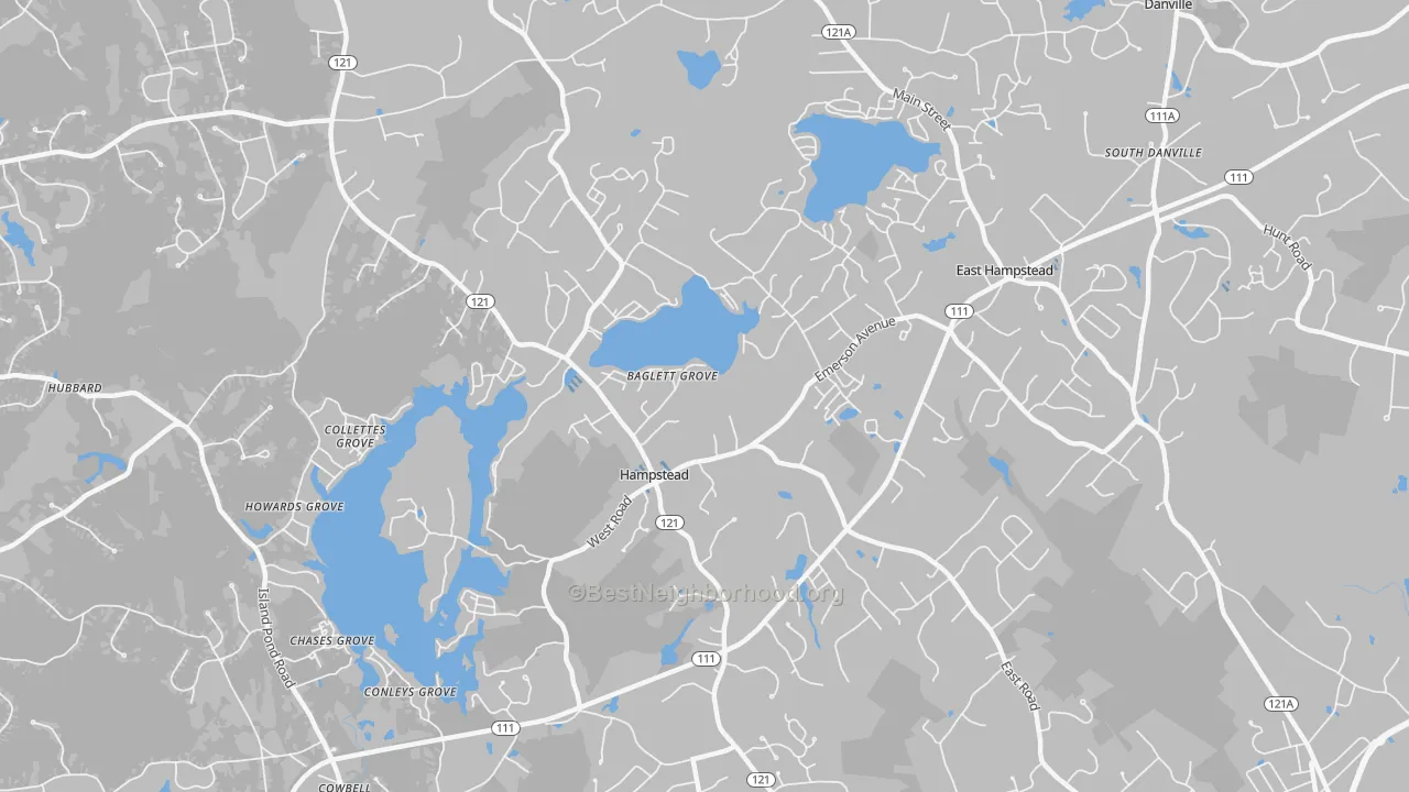 Transit Grade map of Hampstead, NH