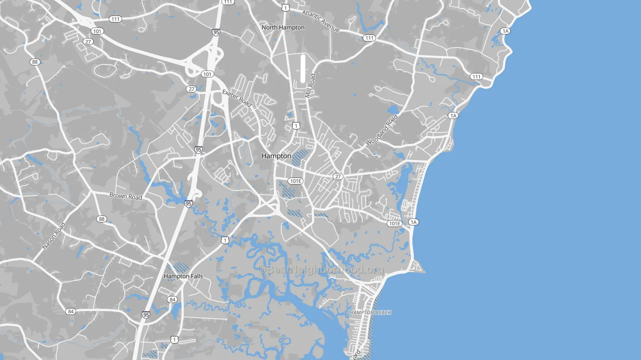 Transit Grade map of Hampton, NH