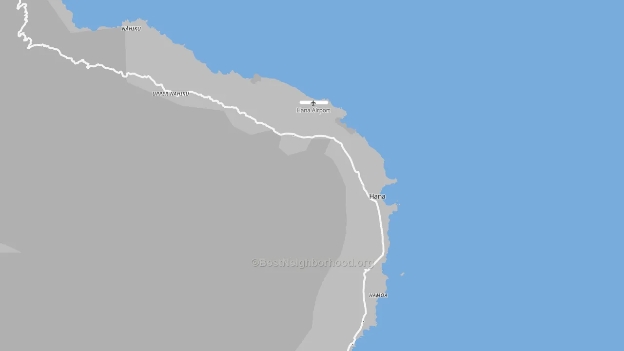 Transit Grade map of Hana, HI