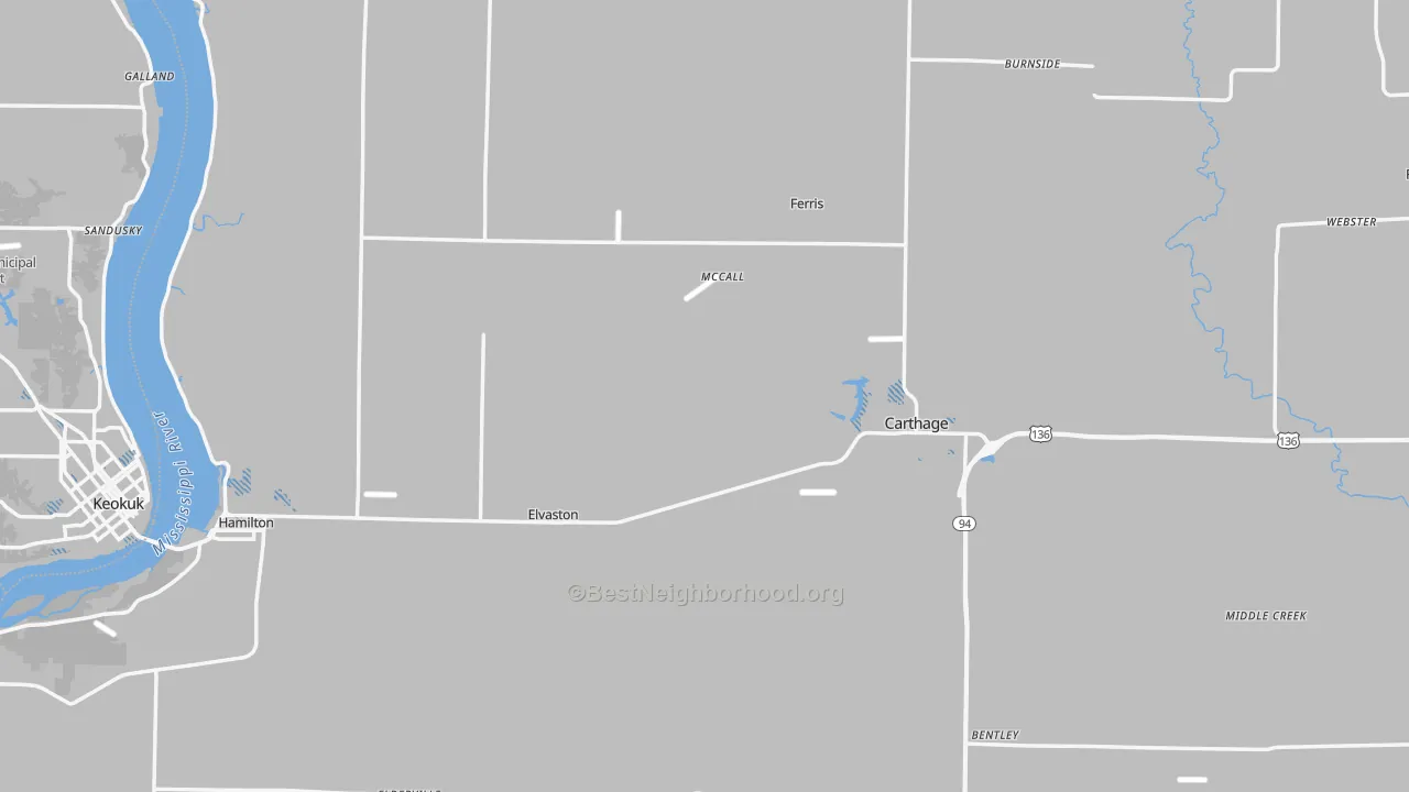 Transit Grade map of Hancock County, IL