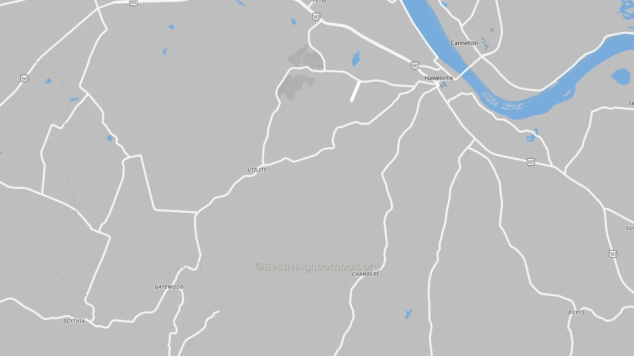 Transit Grade map of Hancock County, KY