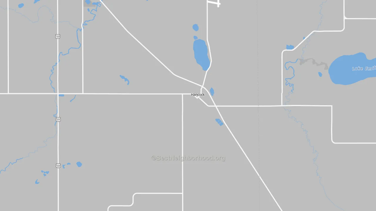 Transit Grade map of Hancock, MN