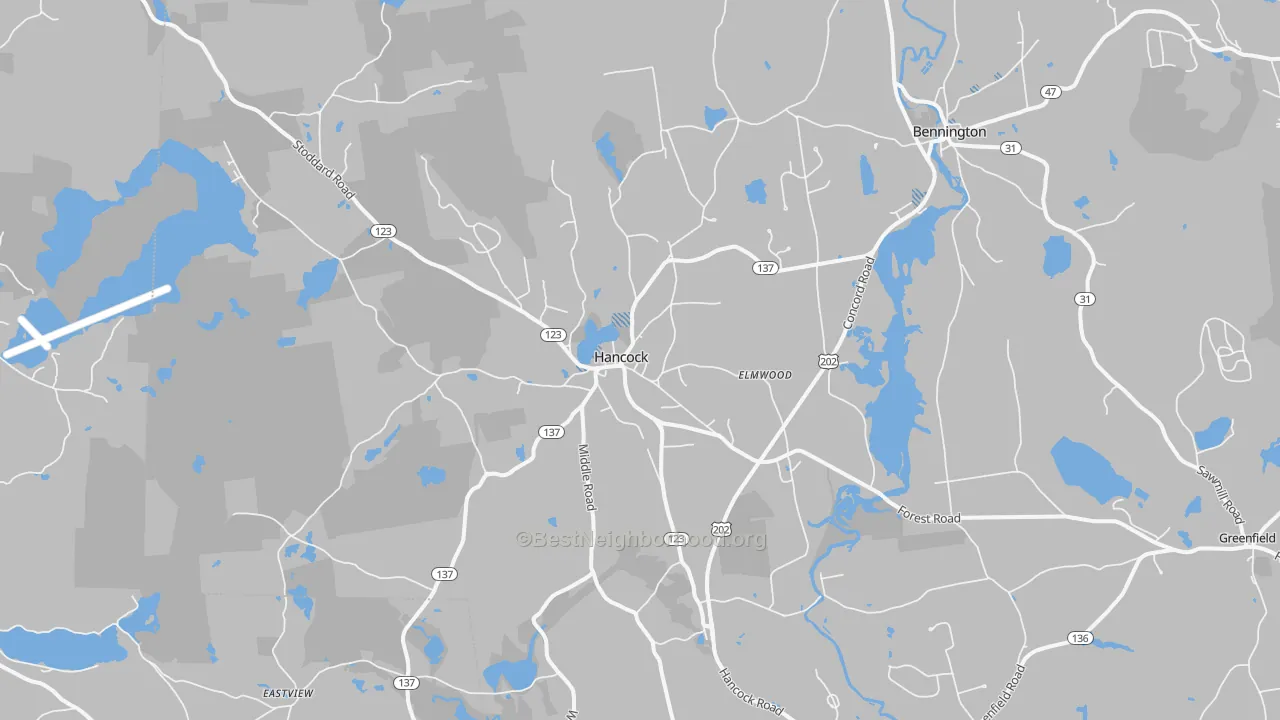 Transit Grade map of Hancock, NH