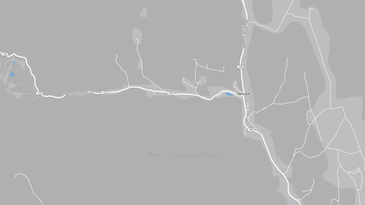 Transit Grade map of Hancock, VT