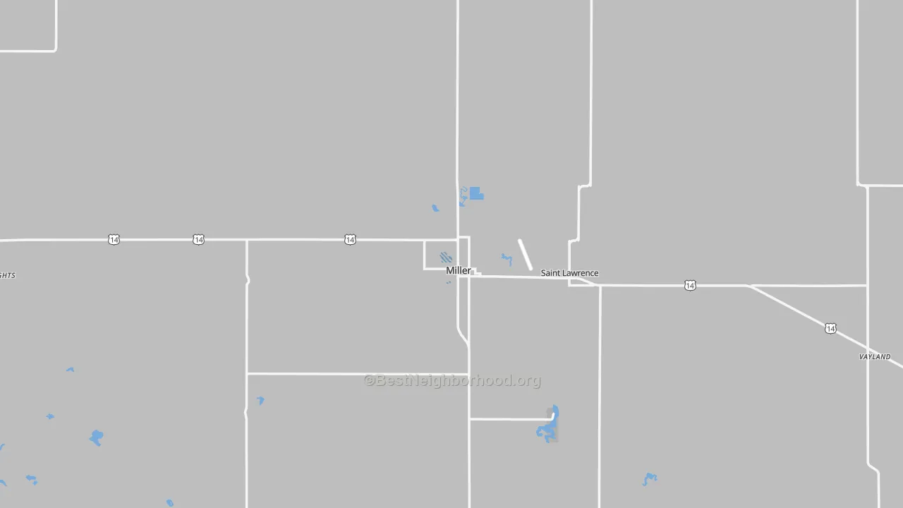 Transit Grade map of Hand County, SD