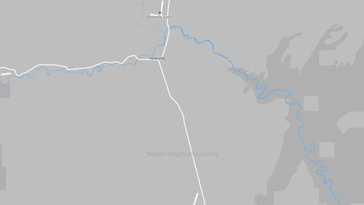 Transit Grade map of Hanksville, UT