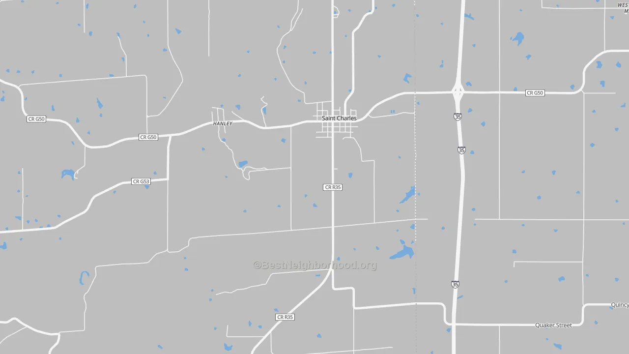 Transit Grade map of Hanley, IA
