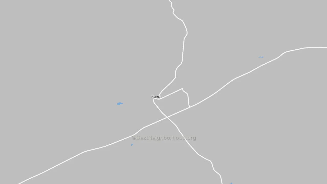 Transit Grade map of Hanna, WY