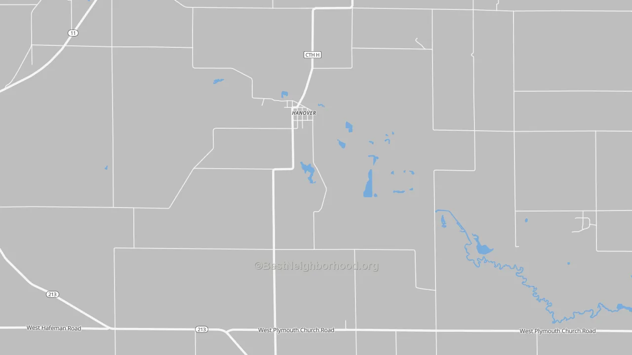 Transit Grade map of Hanover, WI