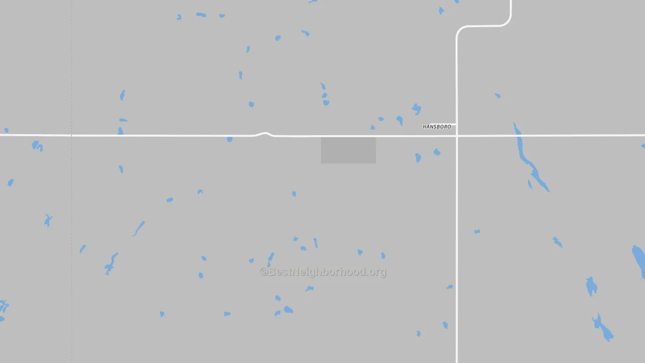 Transit Grade map of Hansboro, ND