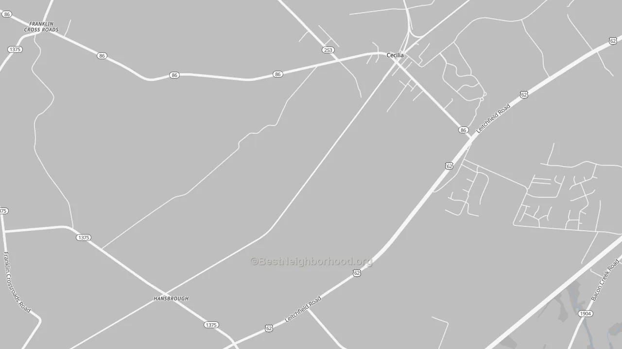 Transit Grade map of Hansbrough, KY