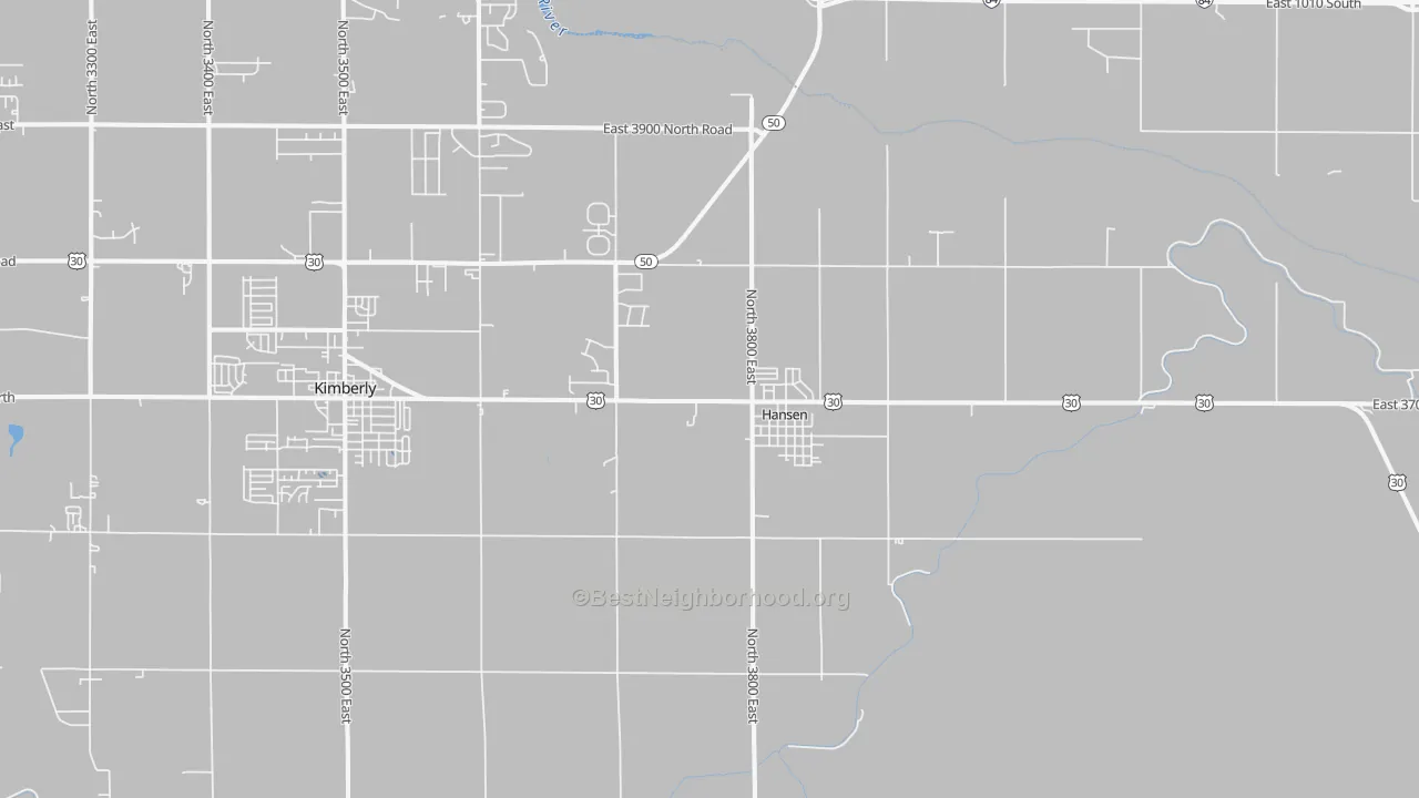 Transit Grade map of Hansen, ID