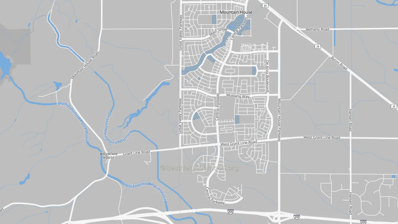 Transit Grade map of Hansen, Mountain House, CA