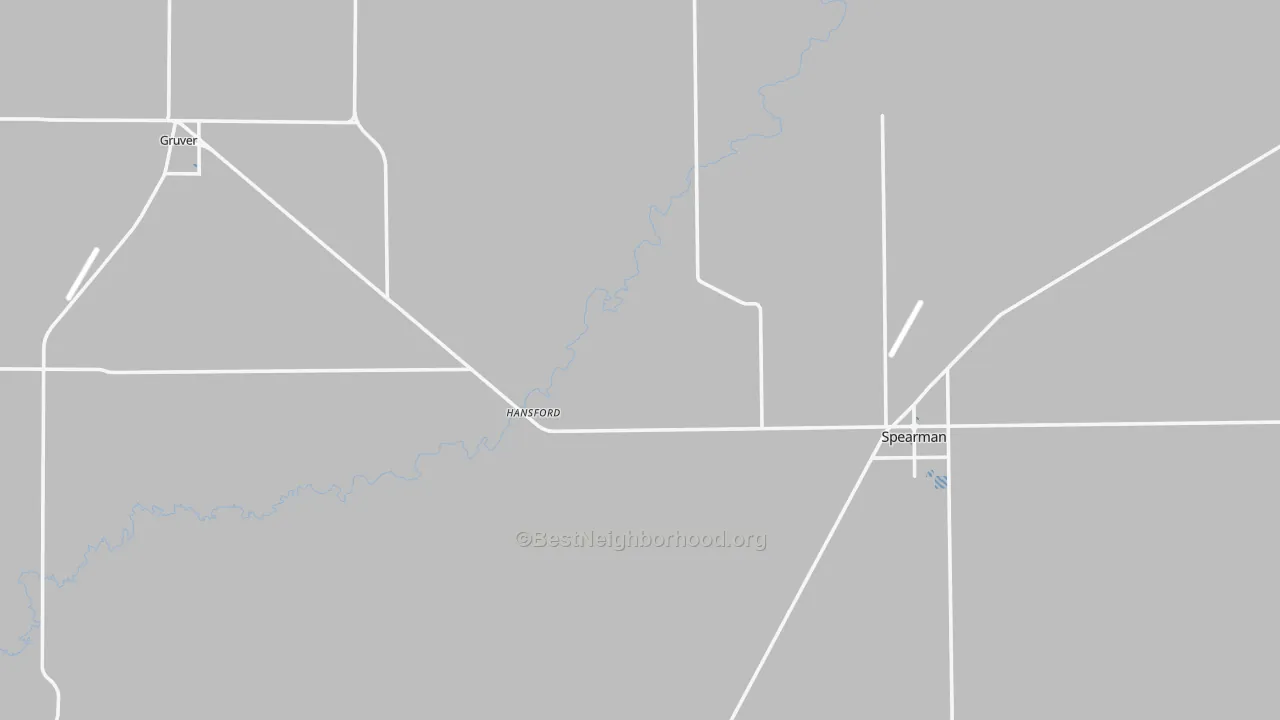 Transit Grade map of Hansford County, TX