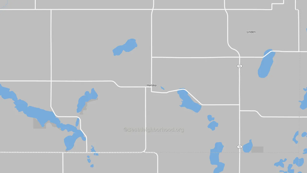 Transit Grade map of Hanska, MN