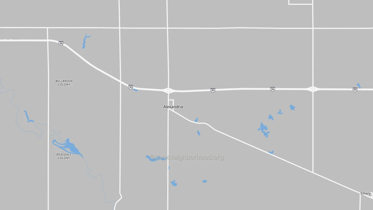 Transit Grade map of Hanson County, SD