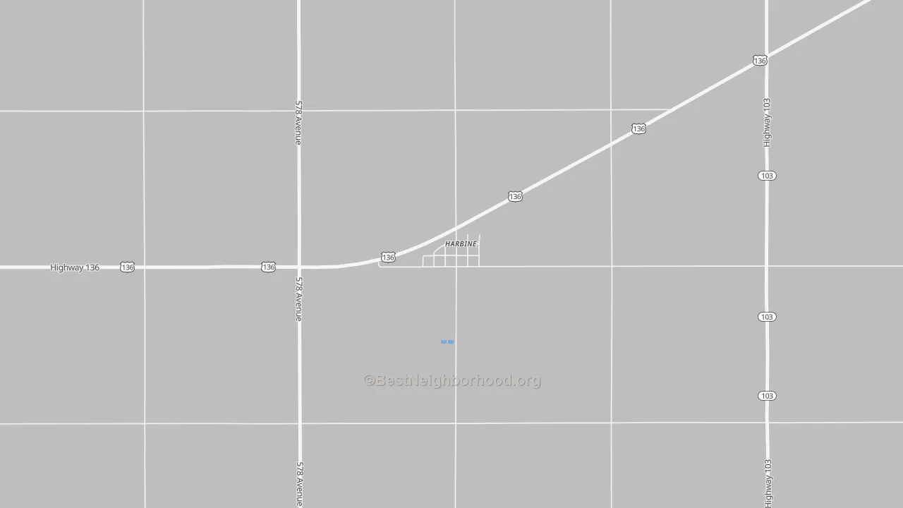 Transit Grade map of Harbine, NE