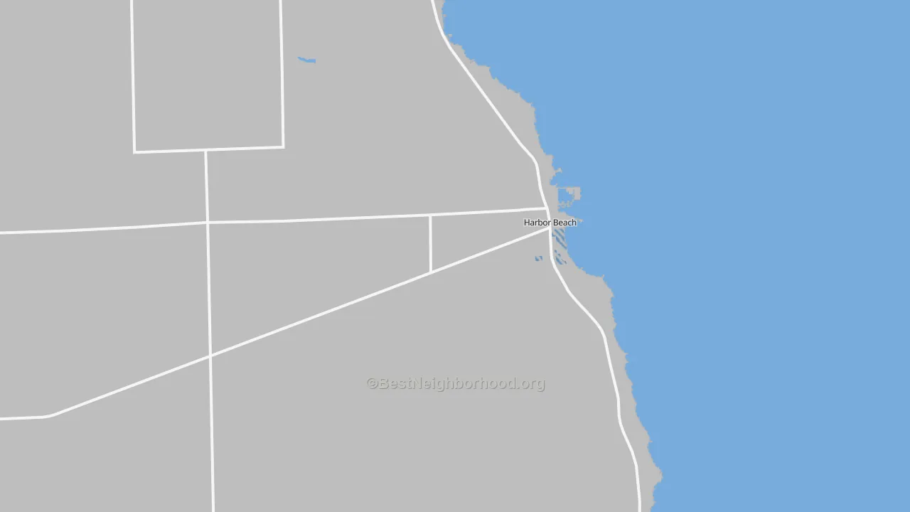 Transit Grade map of Harbor Beach, MI