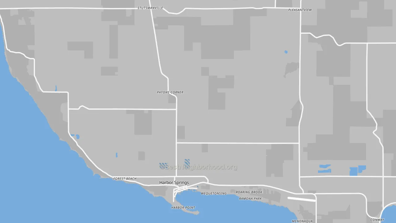 Transit Grade map of Harbor Springs, MI