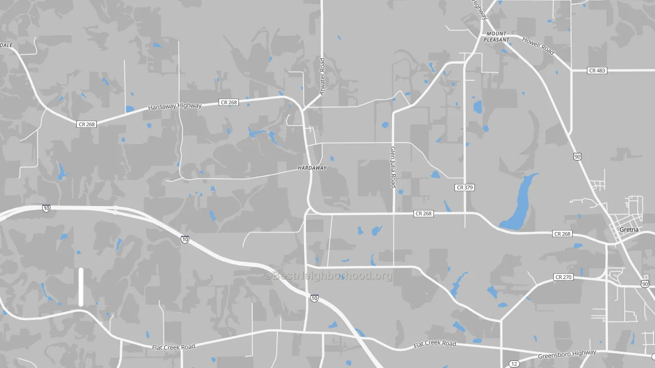 Transit Grade map of Hardaway, FL