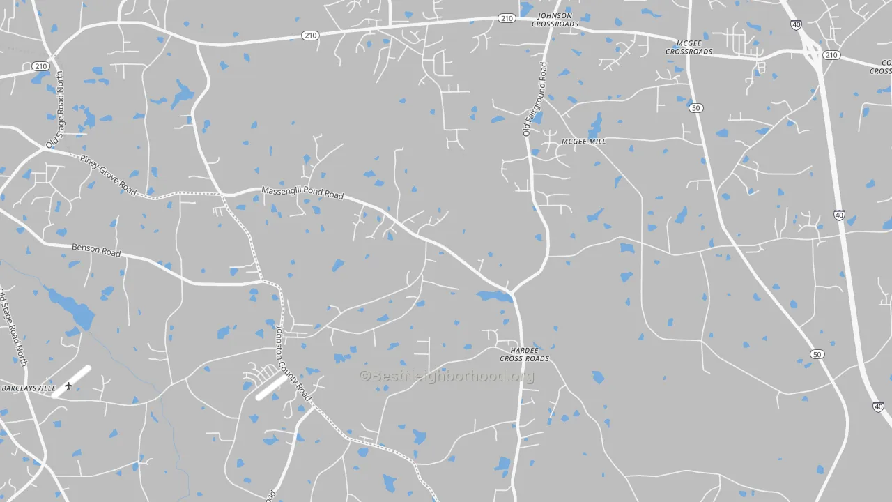 Transit Grade map of Hardee Cross Roads, NC