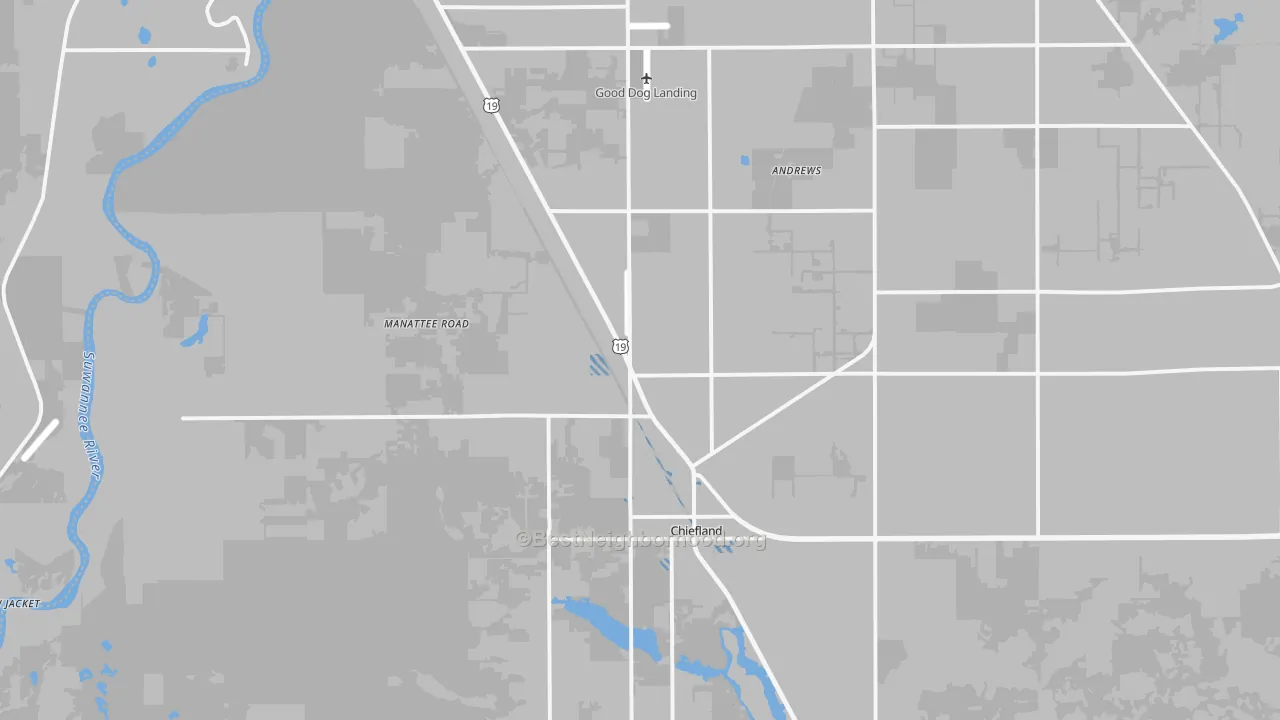 Transit Grade map of Hardeetown, FL