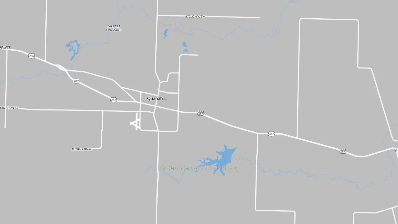 Transit Grade map of Hardeman County, TX