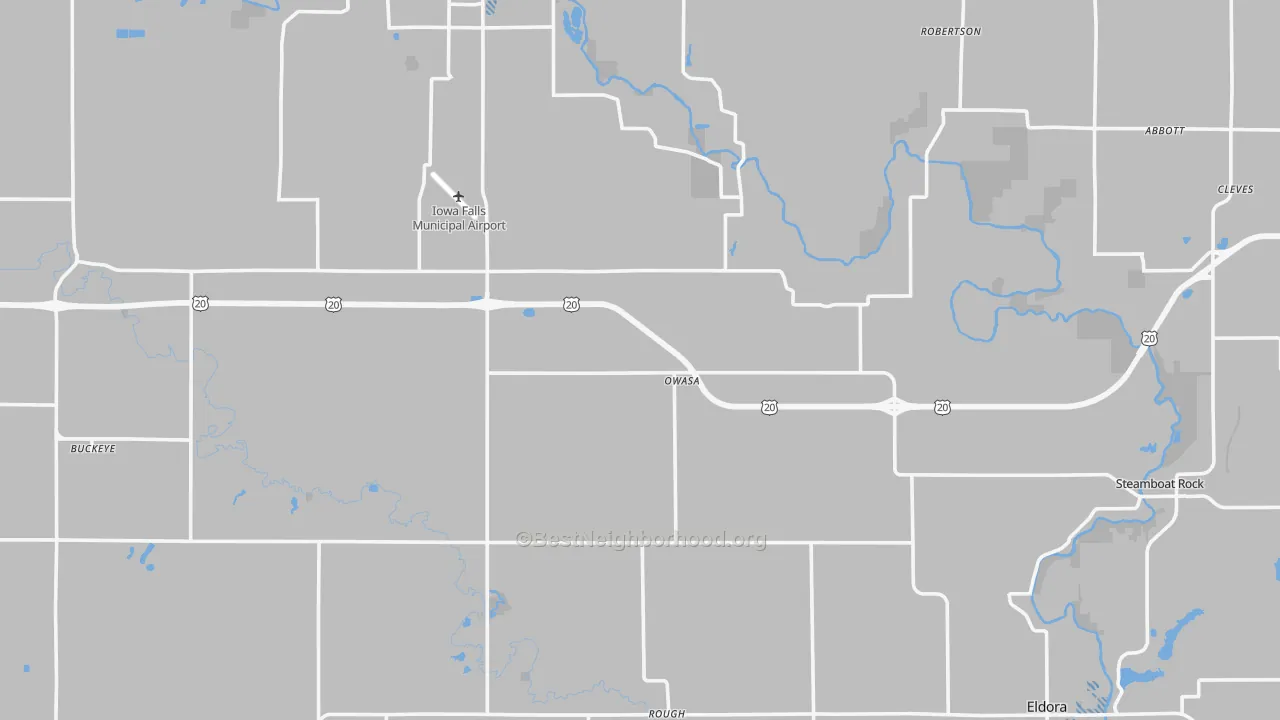 Transit Grade map of Hardin County, IA