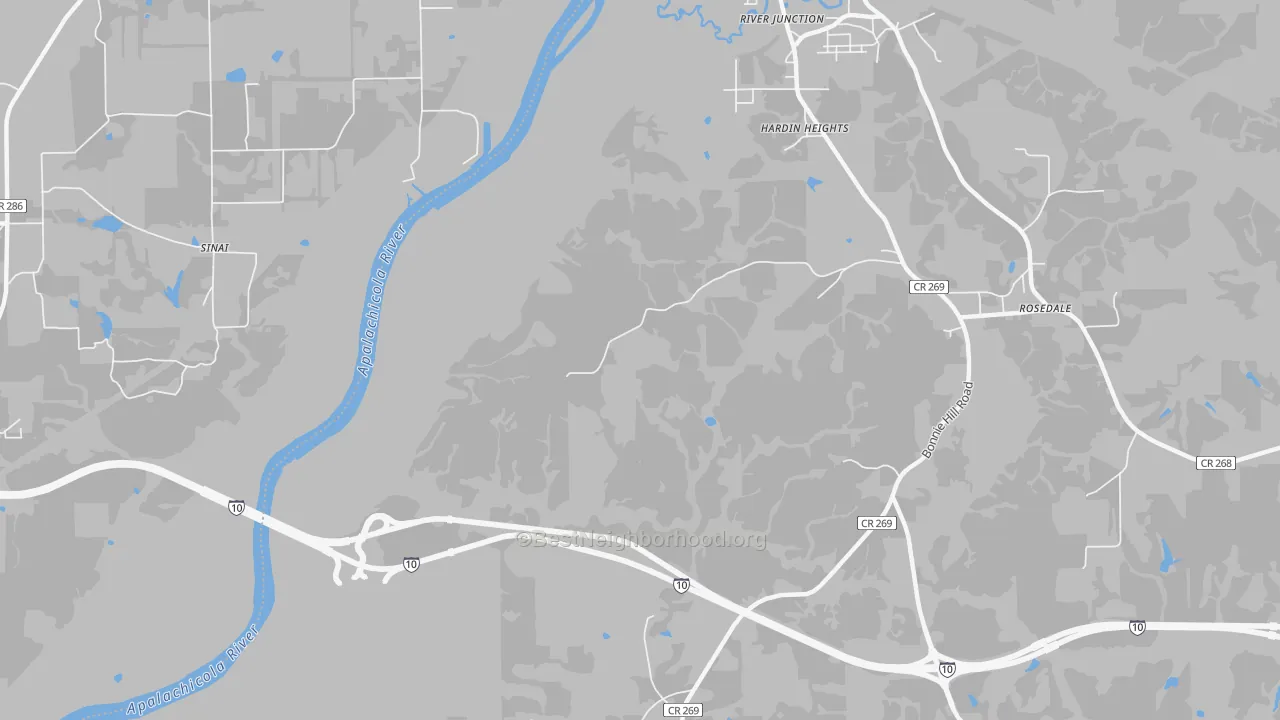Transit Grade map of Hardin Heights, FL