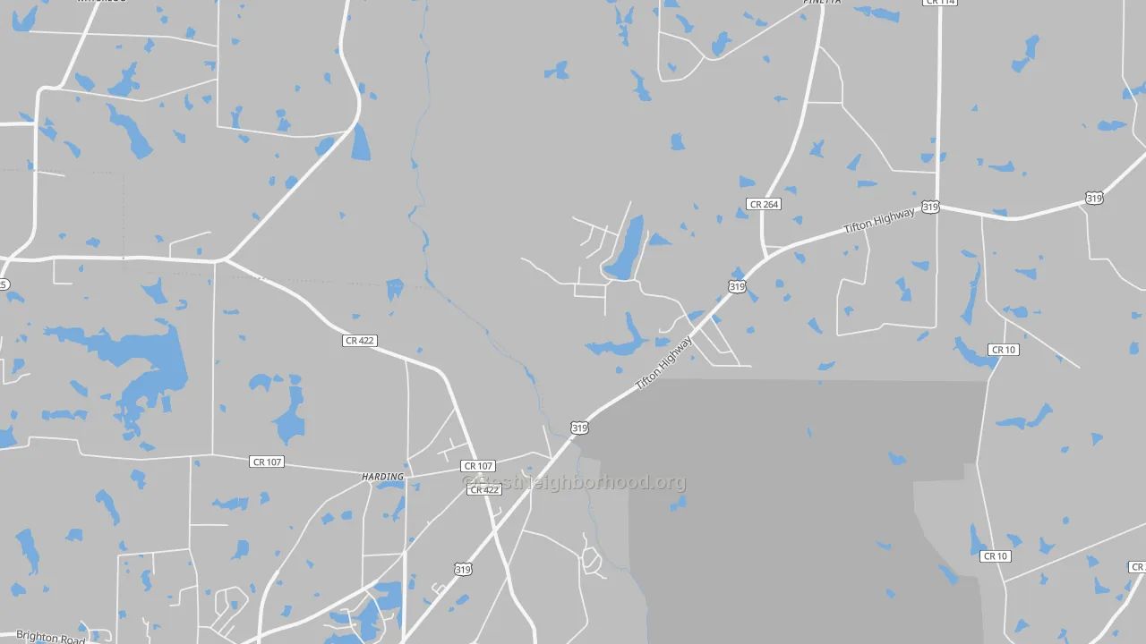 Transit Grade map of Harding, GA