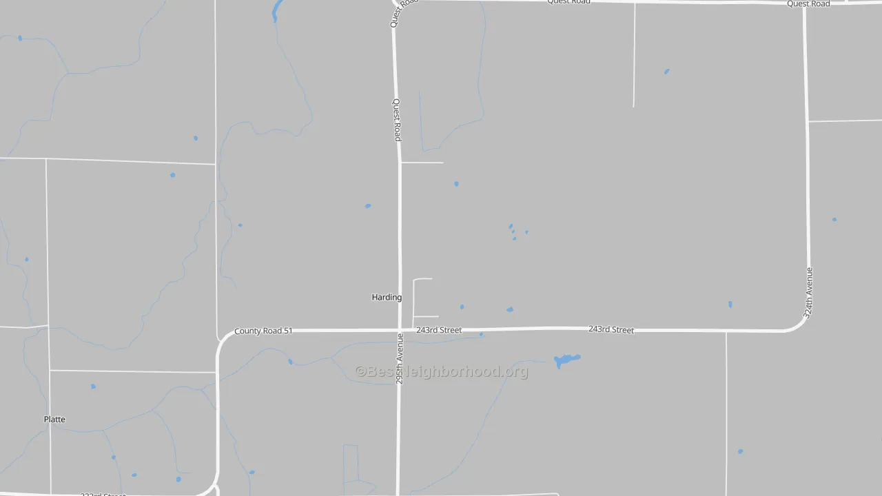 Transit Grade map of Harding, MN