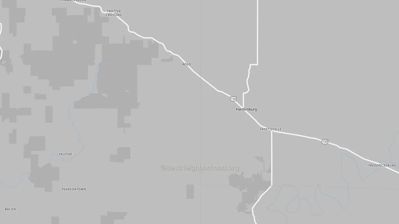 Transit Grade map of Hardinsburg, IN