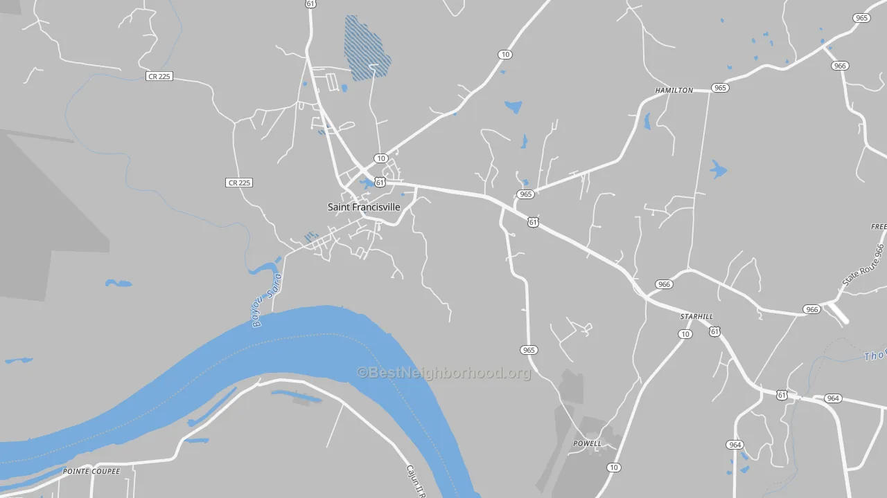 Transit Grade map of Hardwood, LA