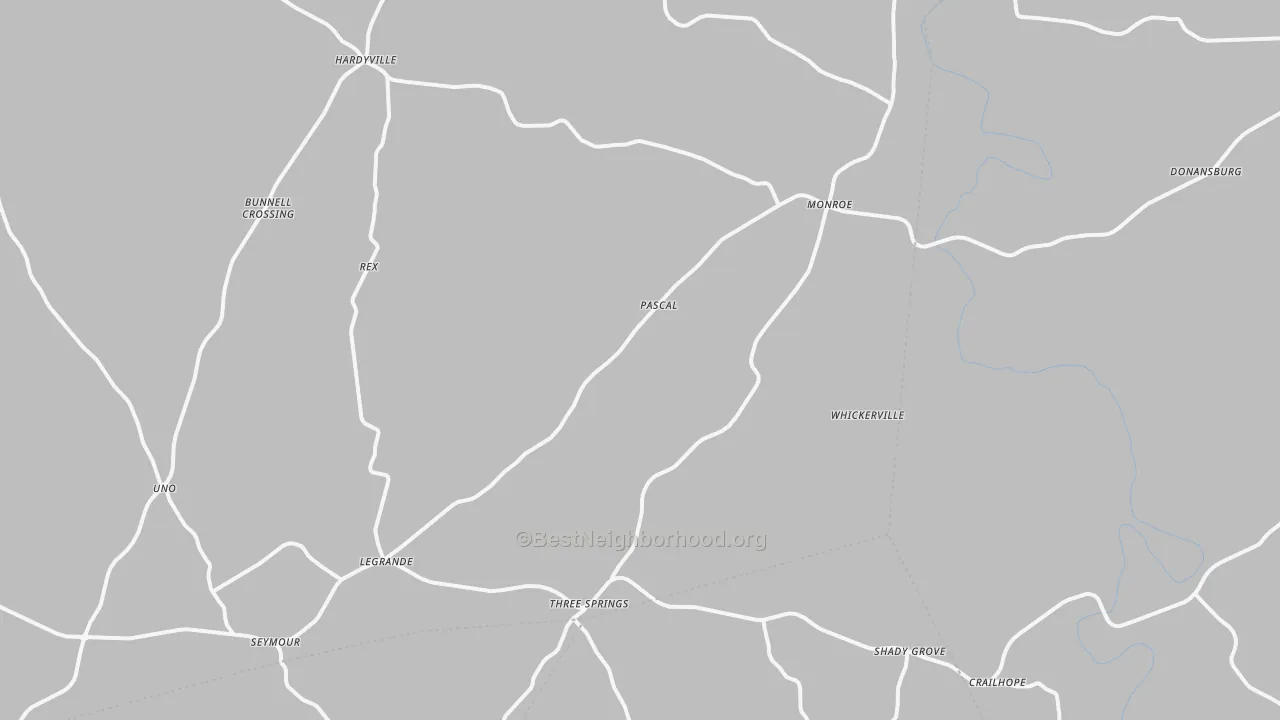 Transit Grade map of Hardyville, KY