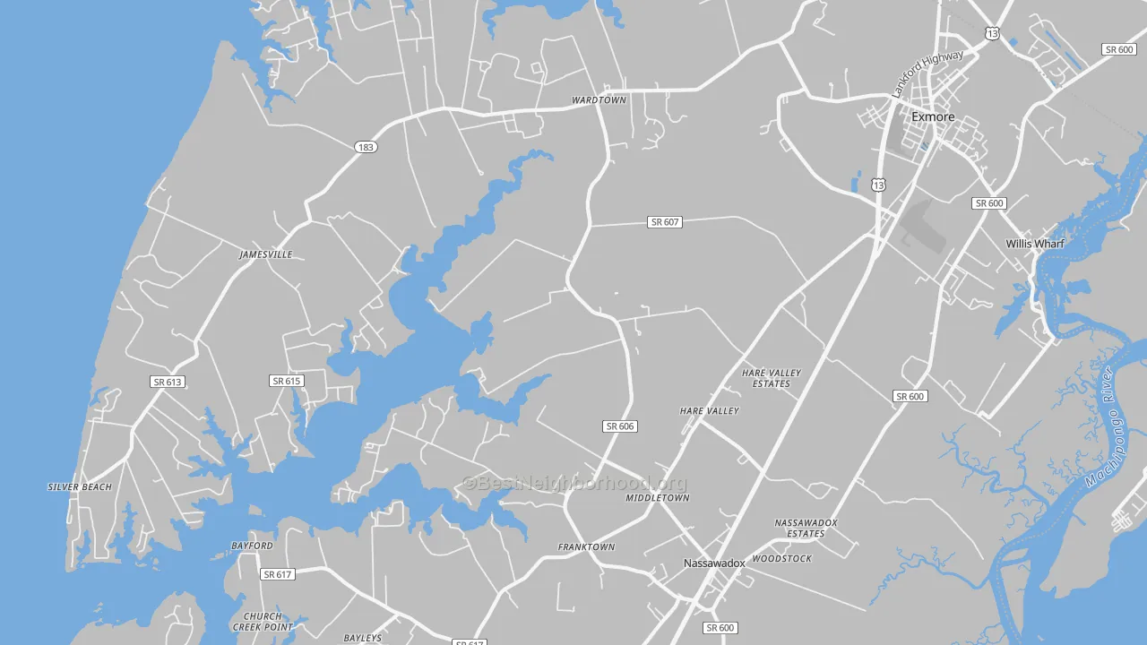 Transit Grade map of Hare Valley, VA
