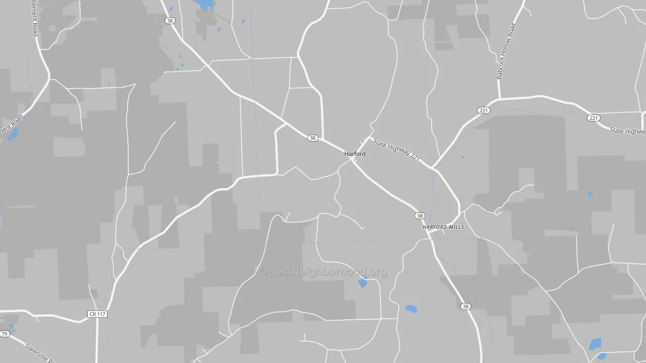 Transit Grade map of Harford, NY