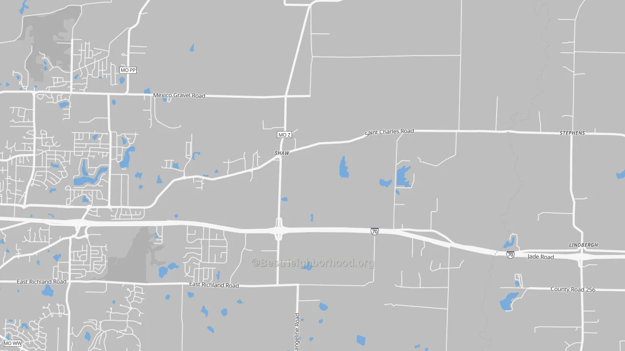 Transit Grade map of Harg, MO