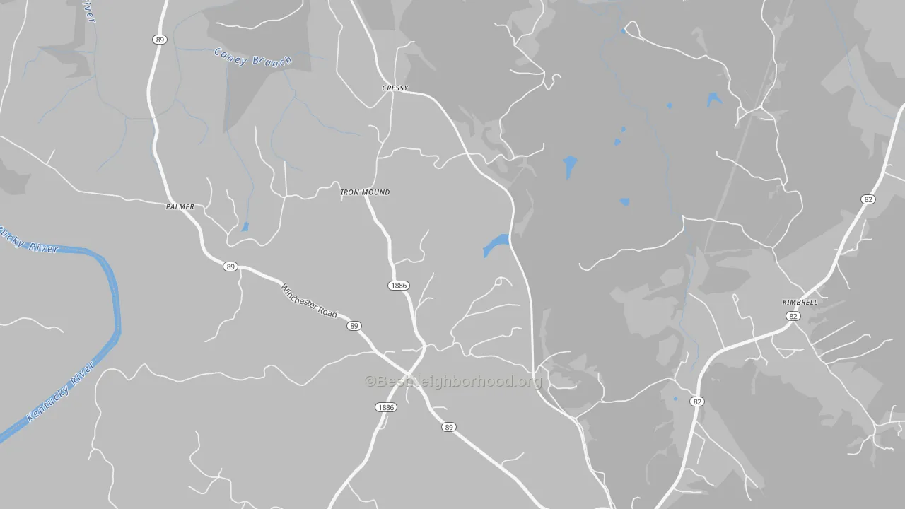 Transit Grade map of Hargett, KY
