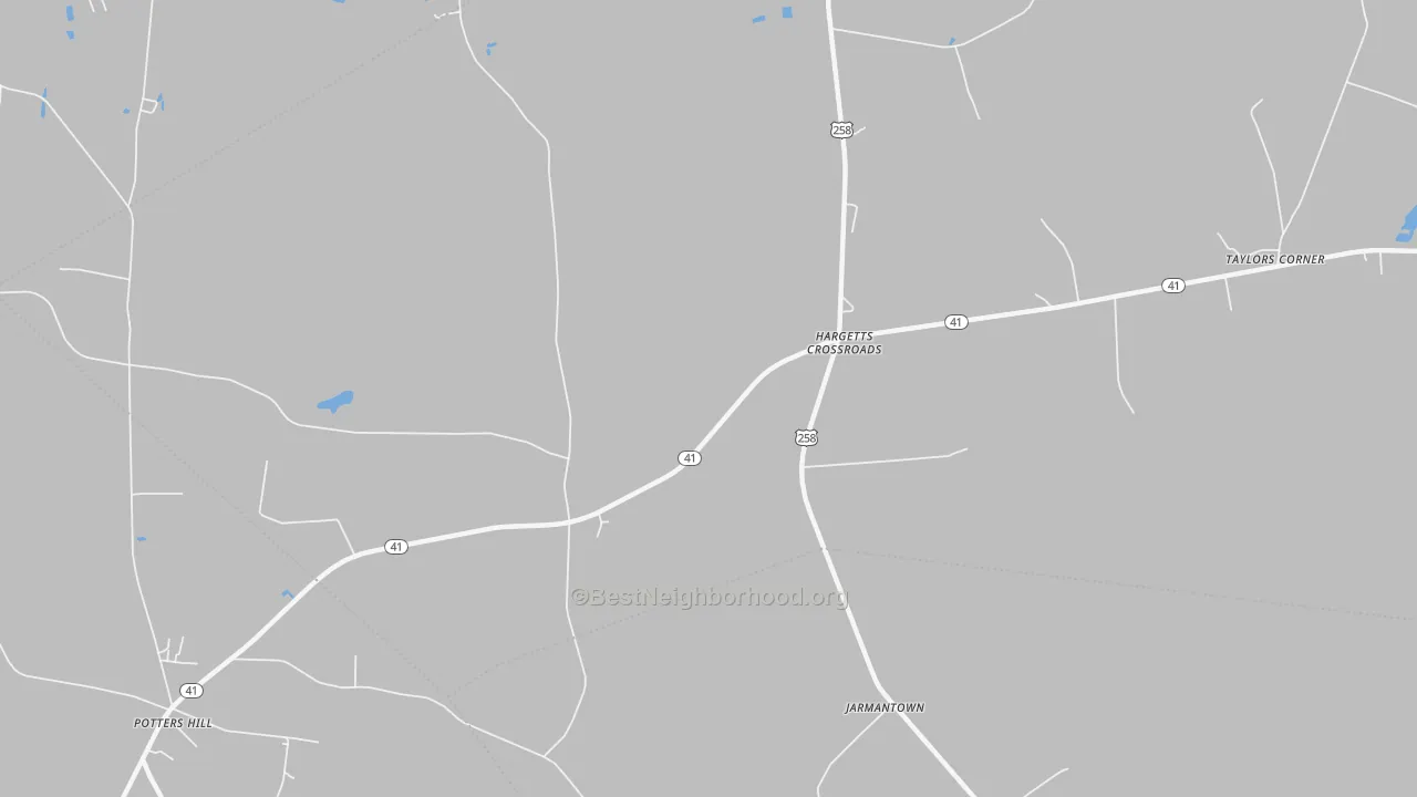 Transit Grade map of Hargetts Crossroads, NC