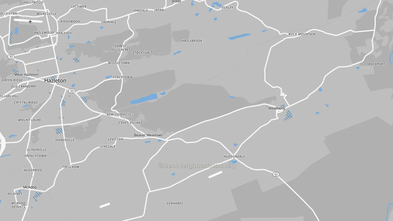 Transit Grade map of Harleigh, PA