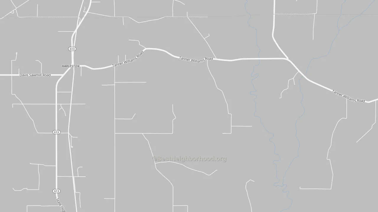 Transit Grade map of Harleston, MS