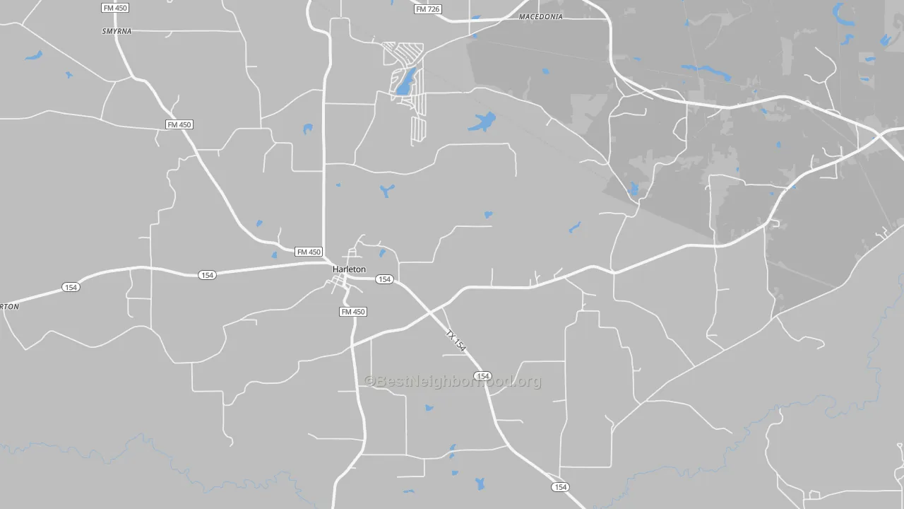 Transit Grade map of Harleton, TX