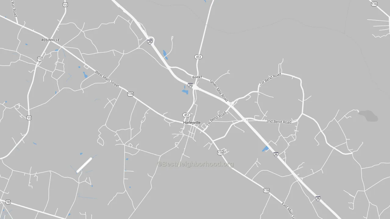 Transit Grade map of Harleyville, SC