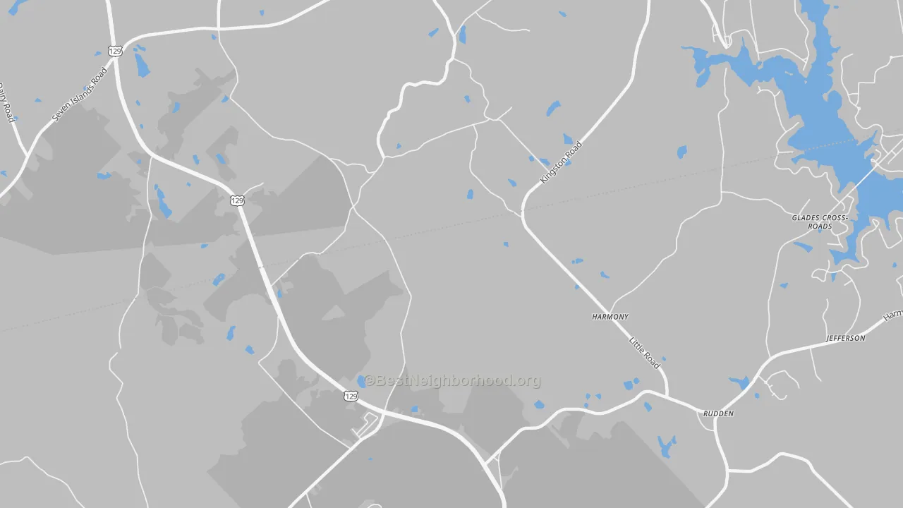 Transit Grade map of Harmony, GA