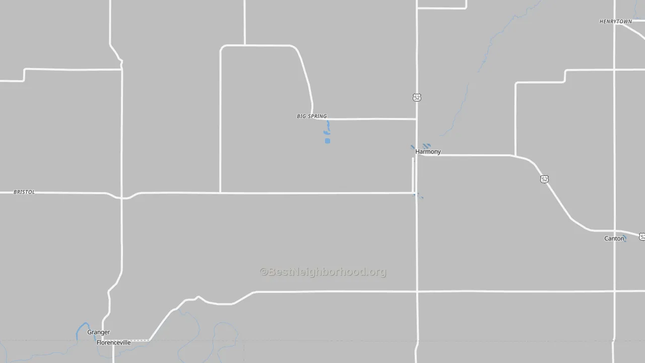 Transit Grade map of Harmony, MN