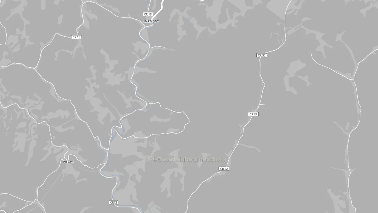 Transit Grade map of Harmony, WV