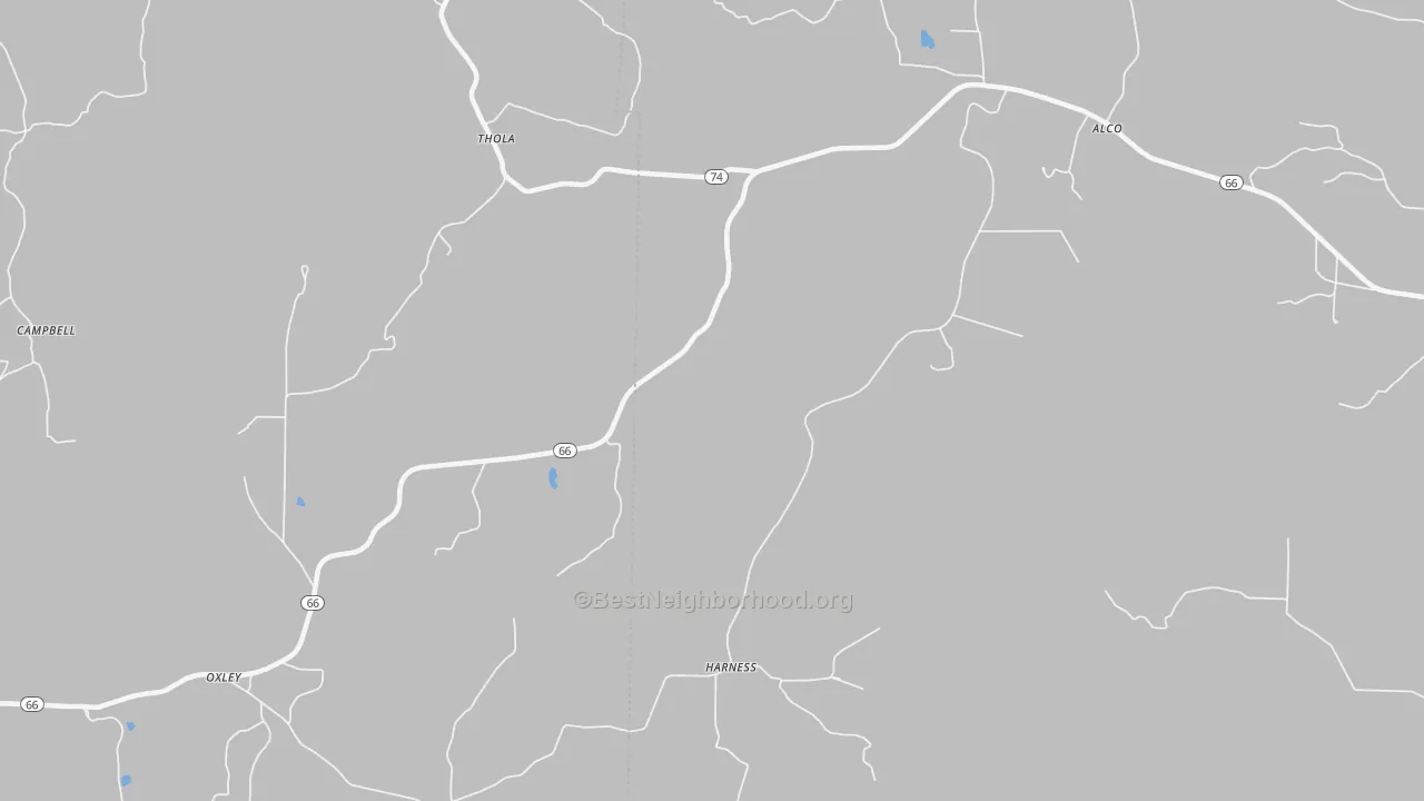 Transit Grade map of Harness, AR
