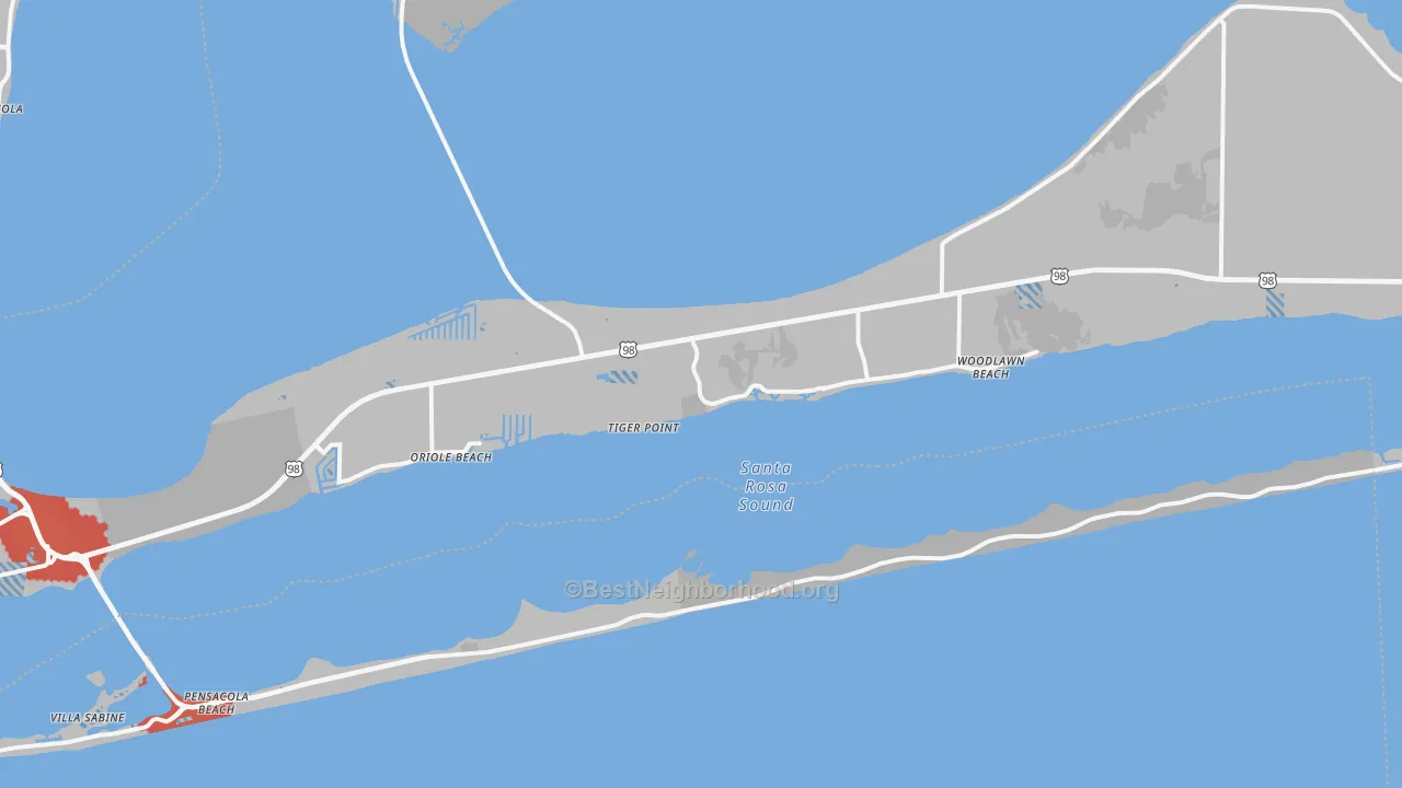 Transit Grade map of Harold, FL