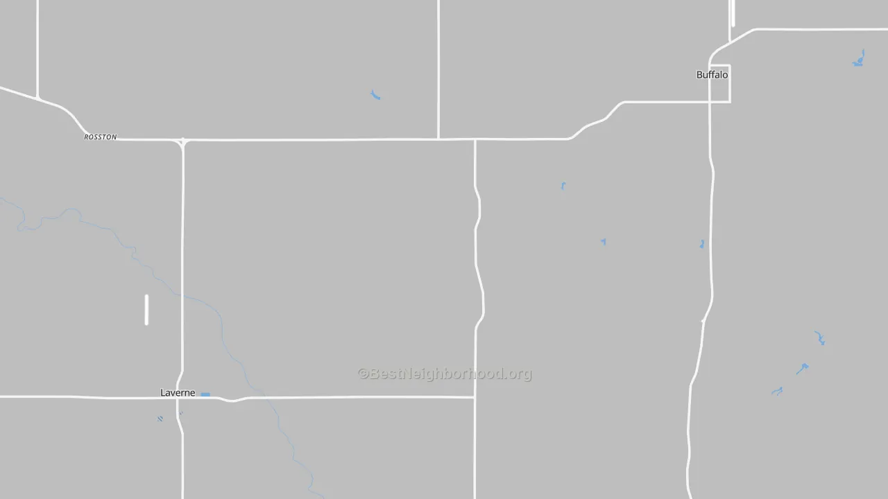 Transit Grade map of Harper County, OK