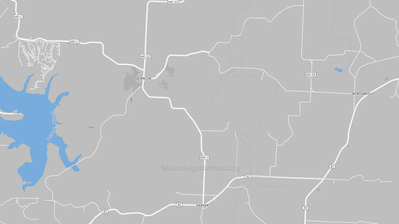 Transit Grade map of Harper, MO